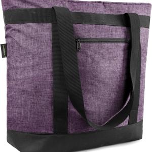 BeeGreen Cooler Bag Soft Leakproof Insulated Tote with Zipper for Beach Travel Grocery