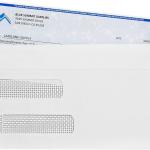 500 No. 8 Flip and Seal Double Window Security Check Envelopes - Designed for Quickbooks Printed Checks - Number 8 Size 3 5/8 Inch x 8 11/16 Inch