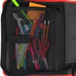 Five Star Zipper Binder, 2 Inch 3-Ring Binder with Round Rings, 5-Tab Expanding File, 380 Sheet Capacity, Fire Red (72538)