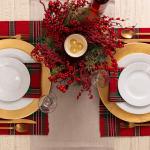 DII Farmhouse Christmas Plaid Dining Table & Kitchen Décor, Holiday Napkin Set, 18X18, Red & Green, 6 Count