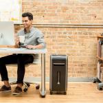 Fellowes 4609001 Powershred 99Ms 14-Sheet Micro-Cut Heavy Duty Paper Shredder with Auto Reverse, Black/Dark Silver, 25.2" x 11.4" x 17.3"