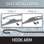 TRICO White 26" + 20" Extreme Weather Premium Winter Automotive Replacement Windshield Wiper Bles (Set of 2), Passenger and Driver Side All-Weather Beam Wiper Bles for Select Vehicle Models