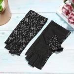 Maxdot Women Sunblock Fingerless Gloves UV Protection Driving Gloves Summer Mitten Non Slip for Outdoor Cycling Manicures