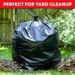 Veska 65 Gallon Trash Bags for Toter, (Value-Pack 50 Count w/Ties) Extra Large 64 Gallon Heavy Duty, 60 Gal Trash Bags Outdoor Garbage Can Liner for CustodiansExtra Large Garbage Bag 70 Gallon