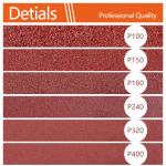 5 Pcs 5 inch 8 Holes Hook and Loop Backing Sponge P Soft Density Interface Ps Buffer Backing Cushion with 30 Pcs 5 inch Sanding Discs Include 100/150/180/240/320/400 Grit