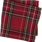 DII Holiday Dining Table & Kitchen Décor Metallic Fabric, Christmas Napkin Set, 20x20, Red Tartan Plaid, 6 Piece