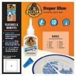 Gorilla Super Glue XL, Clear Glue, 25 Gram (Pack of 6) - All Purpose and Fast Setting for Projects and Repairs