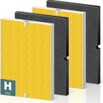 116130 Pet Care Filter Replacement Filter H for Winix 5500-2 AM80 Plasmawave Air Purifier, True HEPA Filter and Activated Carbon Filter Combo Pack, 2 Set