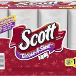 Scott Paper Towels, Choose-A-Sheet - 12 Mega Rolls = 22 Regular Rolls (102 Sheets Per Roll)