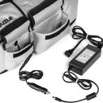 Homevative Electric Heated & Insulated Pizza & Food Delivery Bag. Home Outlet & Car Power Plugs Included, Holds 3 Large Pizza Boxes