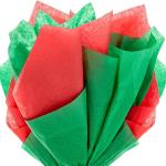 Hallmark Red and Green Bulk Tissue Paper for Gift Wrapping (100 Sheets) for Gift Bags, Christmas Presents, Holiday Crafts and More