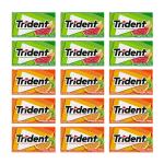 Trident Sugar-Free Chewing Gum Variety Pack Candy, Watermelon Twist & Tropical Twist Flavor, Bulk, 15 Packs of 14 Pieces (210 Total Pieces)