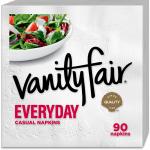 Vanity Fair Everyday Napkins, 1080 Count, White Paper Napkins, 90 Count (Pack of 12)