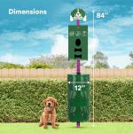 Flybold Dog Waste Station - Outdoor Dog Poop Trash Can with Poop Bag Dispenser - 400 Roll Bags, 100 Pull Bags, 50 Can Liners - Pet Waste Bag Disposal System for Parks and Public Spaces - 13x26 Inches