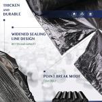 FORID Small Black Trash Bags, 4 Gallon Garbage Bags, 220 Counts Strong Plastic Trash Can Liners 15 Liter for Kitchen Bathroom Office Waste Basket - Durable & Thick Trash Bag