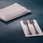 Premium White Napkins, 1/8 Fold Dinner Napkin, Disposable 2-Ply White Party Napkins, Value Pack 100 Count