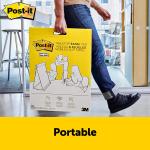 Post-it Super Sticky Tabletop Easel P, Great for Virtual Teachers and Students, 20 x 23 Inches, 20 Sheets/P, 1 P (563R), Portable White Premium Self Stick Flip Chart Paper, Built-in Easel Stand