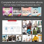 (4 Sizes All Ages) Left Chest Logo Placement Tool - Tshirt Ruler Guide Vinyl Alignment Pocket, T-Shirt Measurement Tool, Embroidery Placement Guide, Shirt Ruler, Shirt Alignment for Heat Press