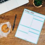 JULIANNE & CO Daily To-Do Undated Tear-Away Planner Noteps - Premium Personal Organizer for Home, Office, Work, School - 50 Pages for Daily Tasks, Notes, Water Intake and Meal Prep (8.5 x 11) (3-PK)