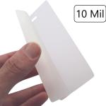 10 Pack - Super Heavy Duty 10 MIL Laminating Luggage Tag Pouches - Clear 2 ½ X 4 ¼ Inch Sheets - Hot Thermal Laminate Pouch Bag Tags Kit w/Slot Hole & 6" Loops - Business Card, Bge by Specialist ID