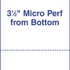 Perforated Paper Alliance Laser Cut Sheet 8.5 x 11 inch, 20 lb, 92 Bright - Me In The USA (5.5 From Bottom, 2,500 Sheets | Case)