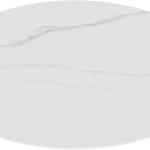 36" Round Tempered Glass Table Top, Marble Glass Surface Protector Heat & Scratch Resistant Multipurpose for Dining, Coffee, Restaurant, Office and End Table (White Marble Pattern, 36 Inch)