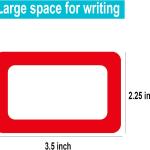 Colorful Plain Name Tag Labels 200 Stickers Name Tag Stickers 3 1/2 X 2 1/4 Name Labels for Office, Meeting, School and Home