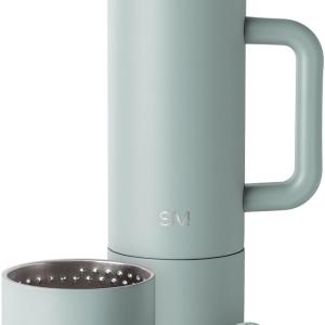 Simple Modern 36oz Insulated Hot Beverage Bottle with 2 Mugs | Travel Coffee Thermos for Hot Drinks | Twist and Pour Top | Commute, Travel, and Picnic Friendly | Roam Collection | Sea Glass Sage