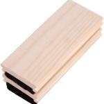 Uncle Paul Pine Wood Felt Campus Style Eraser - 2 PCS Cleaner Duster for Blackboard Whiteboard Chalk Eraser Office School Supply Engravable DIY Gift