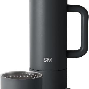 Simple Modern 36oz Insulated Hot Beverage Bottle with 2 Mugs | Travel Coffee Thermos for Hot Drinks | Twist and Pour Top | Commute, Travel, and Picnic Friendly | Roam Collection | Graphite