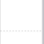 TOPS Laser Cut Sheet Paper, Perforated 5-1/2 Inches from Bottom, 20 Pound, 8.5 x 11 Inches, 500 Sheets, White (05020)