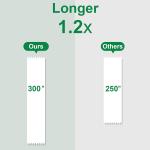 Double Sided Tape for Gift Wrapping with Dispenser, 3/4 in x 300 in, Double Stick Tape 12 Pack, Christmas Wrapping Paper Tape, Linerless, Office and School Supplies