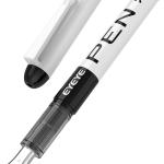 EYEYE Disposable Fountain Pens, 8 Pack 3 Colors Fine Point Pens Stainless Steel Nib, Fountain Pens Smooth Writing for Journaling, Drafting, Sketching, Doodling & Office Supplies