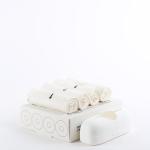 FINER LINER Small Bin Liner Kit, Includes 1 Refillable Dispenser & 4 rolls of unscented trash bag liners (40 count total), Fits up to 3 gallon small trash cans