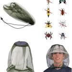 Mosquito He Mesh Nets,Gnat Face Netting Protection, Fly net for Garden,Camping,Hunting,Mosquito Netting for He and face,Personal Mosquito hat net mask(3pcs, Black, Gray, Military)