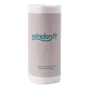 Windsoft 1220 Perforated Paper Towel Rolls, 11 x 8 4/5, White (30 Roll of 100)