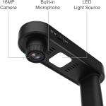 VIISAN 16MP Portable Document Scanner Camera, A4 Capture, USB Document Camera with Deskewing, Multi-Page Scanning, Pocket Book Scanning, OCR & TTS, Compatible with Windows & macOS