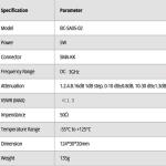 BECEN 5W 0-30dB SMA Female to Female Push-Button Step Attenuator - 5 Watt Key-Press Attenuator 3GHz 50ohm