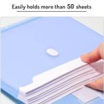 Forvencer Binder Pocket, 10 Pack Super Heavyweight Plastic Folders with Tight Closure, Folders with Pockets Side Loing, Binder Organizer, Binder Dividers with Pockets, Letter Size, Assorted Colors