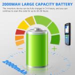 Inventory Scanner, Wireless Barcode Scanner Portable 1D Handheld Bar Code Scanners for Collector Data Terminal Inventory Device 2.8" LCD Screen Barcode Reer for Warehouse, Library, Store