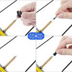 26 Pieces Presta Valve Core Repair Kit，Tubeless Valve&Presta Valve Caps；Valve Core Removal Tool and apter with Black Tire Valve Caps