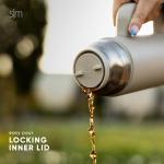 Simple Modern 36oz Insulated Hot Beverage Bottle with 2 Mugs | Travel Coffee Thermos for Hot Drinks | Twist and Pour Top | Commute, Travel, and Picnic Friendly | Roam Collection | Graphite