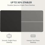 FLEXISPOT Whole Piece 55"x28" Desktop 1" Thickness Height justable Desk Rectangular Tabletop Black Board (55INCH Black Top)