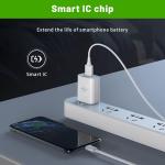 USB A Charger 1A/5V Single Port USB Wall Plug 5W Wall Plug Brick Portable Travel Power apter UL Listed 2 Pack (Black+White)