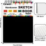 9" x 12" Sketch Book, Top Spiral Sketchbook, 100 Sheets Sketch P, (68 lb/100 GSM) Drawing Paper P, Drawing P for Kids, Artist Sketchbook for Drawing, Illustration & Art Supplies.