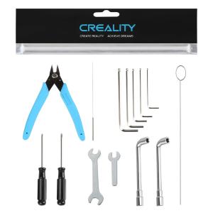 Creality Official 3D Printer Tool Kit, 14 Pcs in 1 3D Printing Tool Wrap Kit, Cleaning/Assembly/Disassembly/Filament Cutting/Deburring Tools, Beginner Version FDM Common Toolkit for All 3D Printers