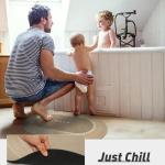 MontVoo Bath Mat - Non Slip, Quick Dry, Stain Resistant Bath Mat Rug for Bathroom Floor - Easy Care Shower Rug for Outside Bathtub - 17"x27" Beige