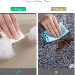 MontVoo Bath Mat - Non Slip, Quick Dry, Stain Resistant Bath Mat Rug for Bathroom Floor - Easy Care Shower Rug for Outside Bathtub - 17"x27" Beige