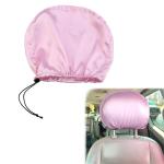 2 Pack Satin Car Herest Cover Hair-Saving Satin Herest Cover for Hair Protection Car He Rest Protector justable and Reusable (brown)