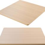 Kaboon Universal Table Top 36 x 36 inches Squre Pack of 2, Reversible Melamine Countertop Only, Home or Commercial Indoor Use, Light Walnut